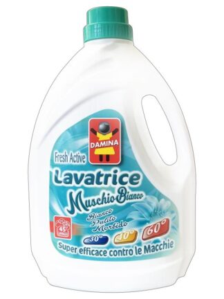Damina Detergent Lichid 3000ml 60 Spalari Muschio Bianco